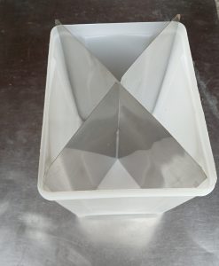 Divisor para balde de sorvete 4 sabores formato X