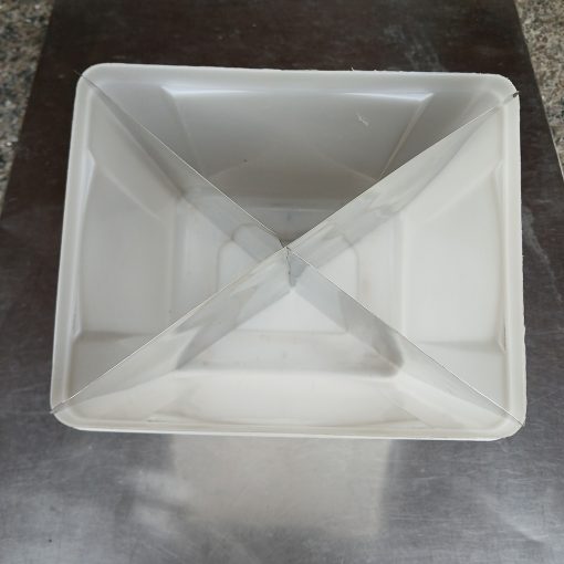 Divisor para balde de sorvete 4 sabores formato X - Imagem 2