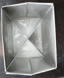 Divisor para caixa de sorvete 4 sabores formato X